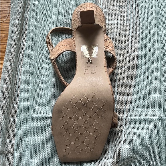 Tan Cork Women's Sandals - Picture 4 of 6